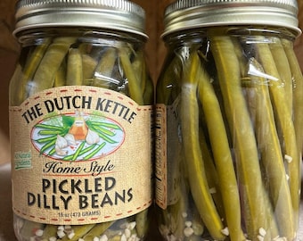 Dutch Kettle Pickled Dilly Beans 16 oz. Jar