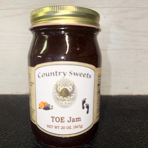 Country Sweets Homestyle Toe Jam 20 oz Jar Tangerine, Mandarin Orange + Elderberry