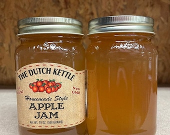 Dutch Kettle All-Natural Homestyle Apple Jam 19 oz Jar