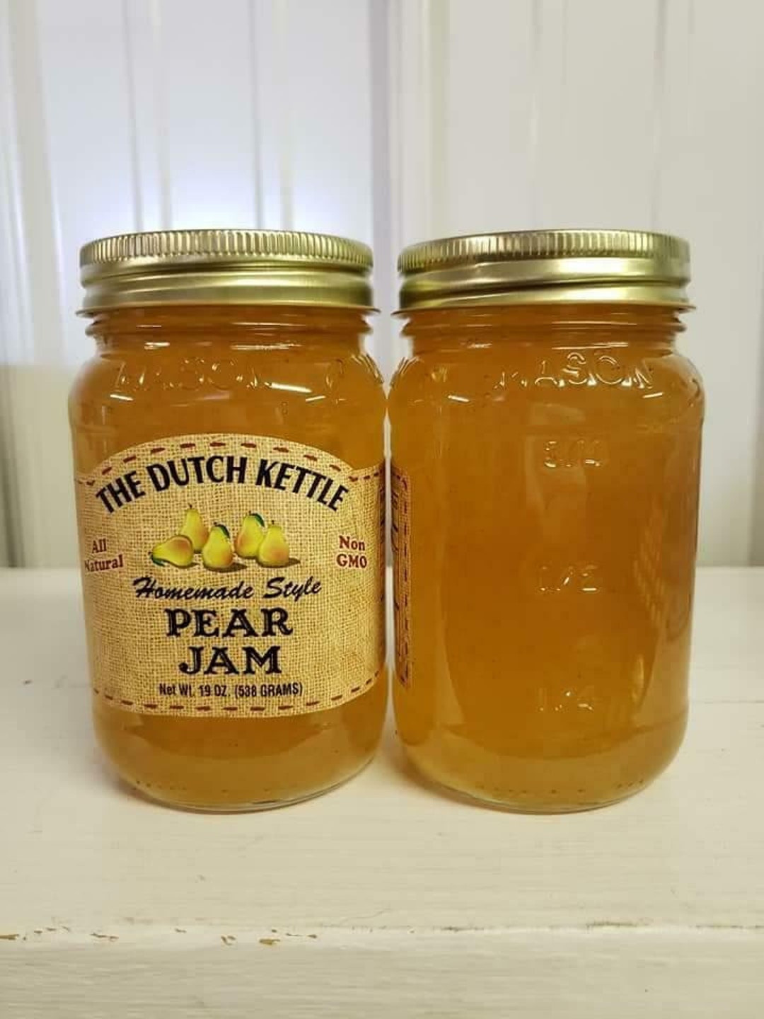 Dutch Kettle All Natural Pear Jam 19 Oz Jar Etsy
