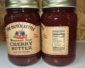 Dutch Kettle All-Natural Homestyle Cherry Butter 19 Oz