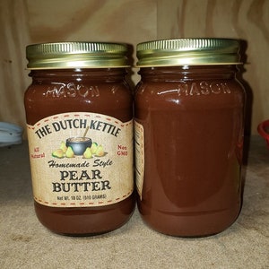 Dutch Kettle All-Natural Homestyle Pear Butter 19 oz Jar