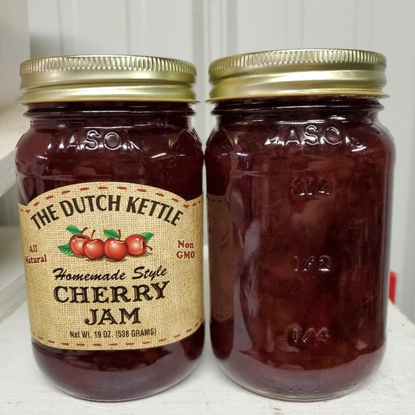 Dutch Kettle All-Natural Homestyle Cherry Jam 19 oz Jar