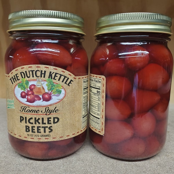 Dutch Kettle Amish Made Pickled Beets 16 Oz. jar