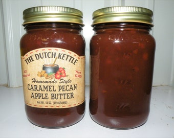 Dutch Kettle All-Natural Homestyle Caramel Pecan Apple Butter 19 oz Jar