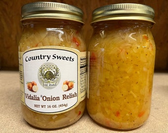 Country Sweets Vildalia Onion Relish 16 oz Jar