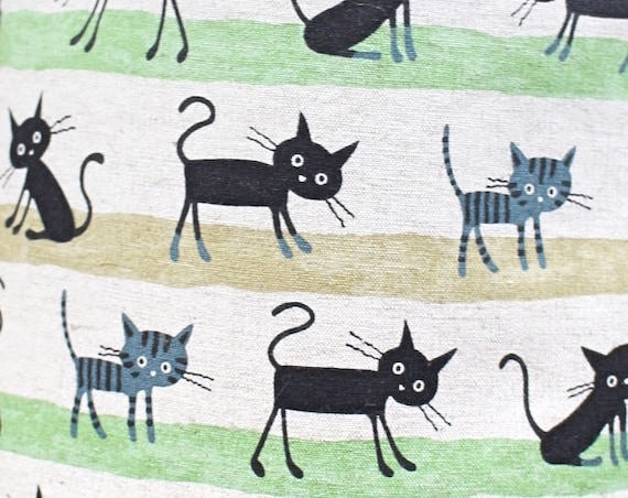 Green Cat Project Bag