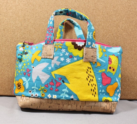 Turquoise Fox Bag
