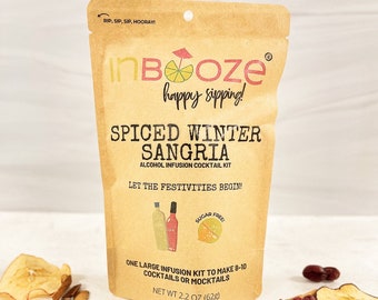 Kit de cóctel con infusión de alcohol para sangría de invierno especiada: ¡infusión para tu vino favorito!
