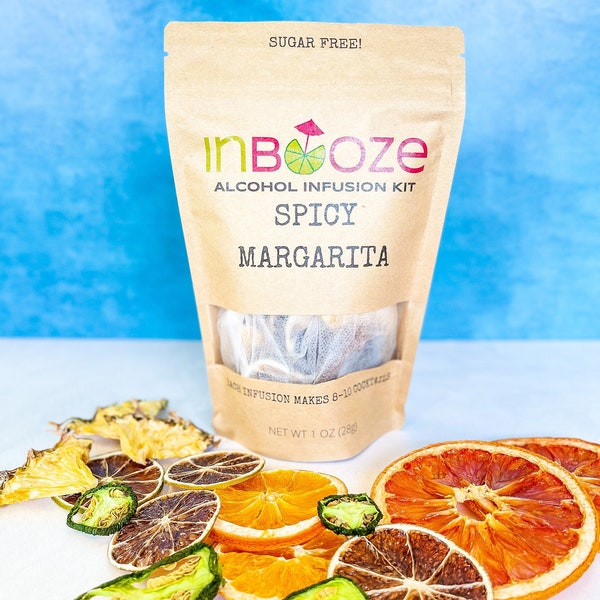 Spicy Margarita Alcohol Infusion Cocktail Kit - Infuse your Tequila!