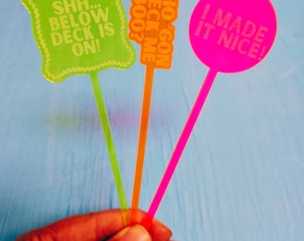 Reality TV Bravo Inspired Classic Quotes Stir Sticks