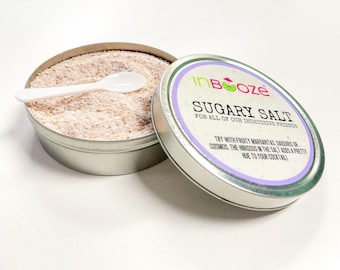 Handcrafted Sugary Cocktail Salt Rim: Hibiscus, Orange & Lime