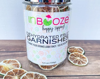 Dehydrated Lime Garnish: Cocktail & Mocktail Bar Cart Jar