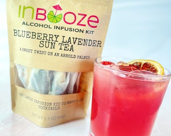 Blueberry Lavender Sun Tea Alcohol Infusie Cocktail Kit - Boozy Arnold Palmer Vodka Infusie!