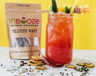 Bloody Mary Alcohol Infusion Cocktail Kit - Try with Vodka or Tequila!