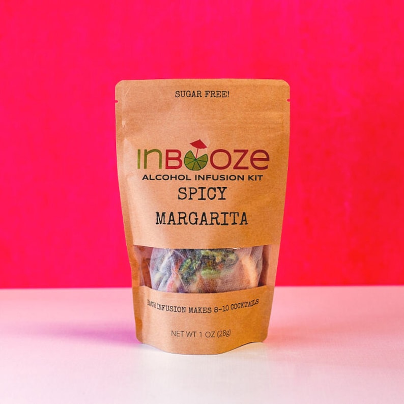 BESTSELLER! Spicy Margarita Cocktail Kit to Infuse Tequila by InBooze 