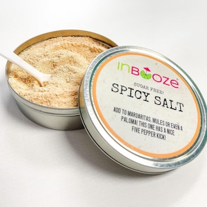 Spicy Cocktail Salt - Great for Tajin lovers! - Handcrafted Cocktail Salt Rim Tin