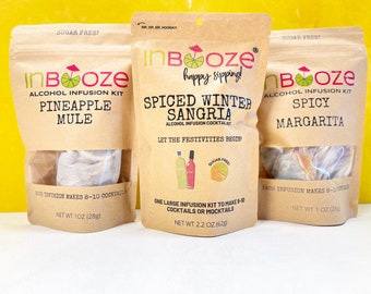 Craft Cocktail Trio: Fall + Winter InBooze Sugar Free Favorite Gift Set!