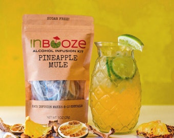 Pineapple Mule Alcohol Infusion Cocktail Kit - Craft Moscow Mule Kit to infuse vodka!