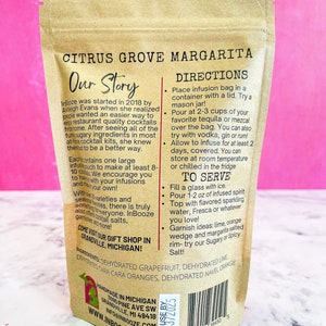 Citrus Grove Orange Margarita Alcohol Infusion Cocktail Kit Great for tequila lovers image 3