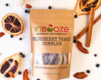 Blueberry Peach Cobbler Infusion Kit to InBooze