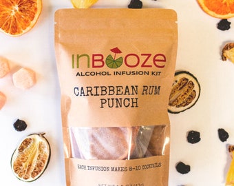 Caribbean Rum Punch Alkohol Infusion Cocktail Kit - Rum, Tequila, Wodka Infusion!