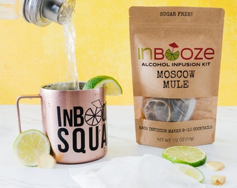 Classic Mule Alcohol Infusion Cocktail Kit - Infuse Vodka, Rum or Gin!