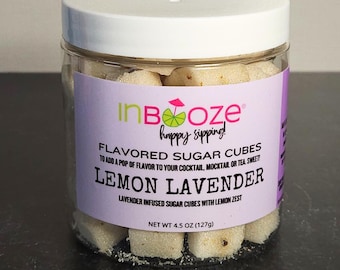 Lemon Lavender Flavored Sugar Cubes: Cocktail & Tea Sweetener