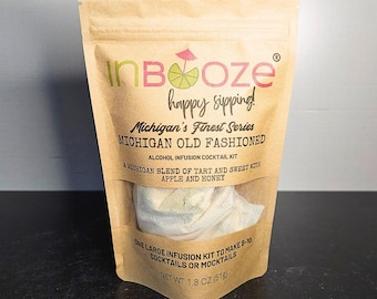 Michigan Old Fashioned Alcohol Infusion Cocktail Kit by InBooze - Michigan's Finest Series