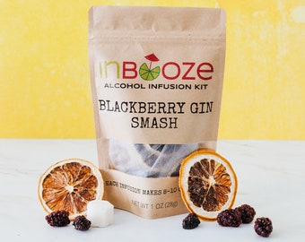 Blackberry Smash Alcohol Infusion Cocktail Kit - Try with Gin, Whiskey or Vodka!