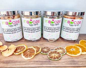 Cadeauset voor gedehydrateerde cocktailgarnituur - 4 potten met bar!