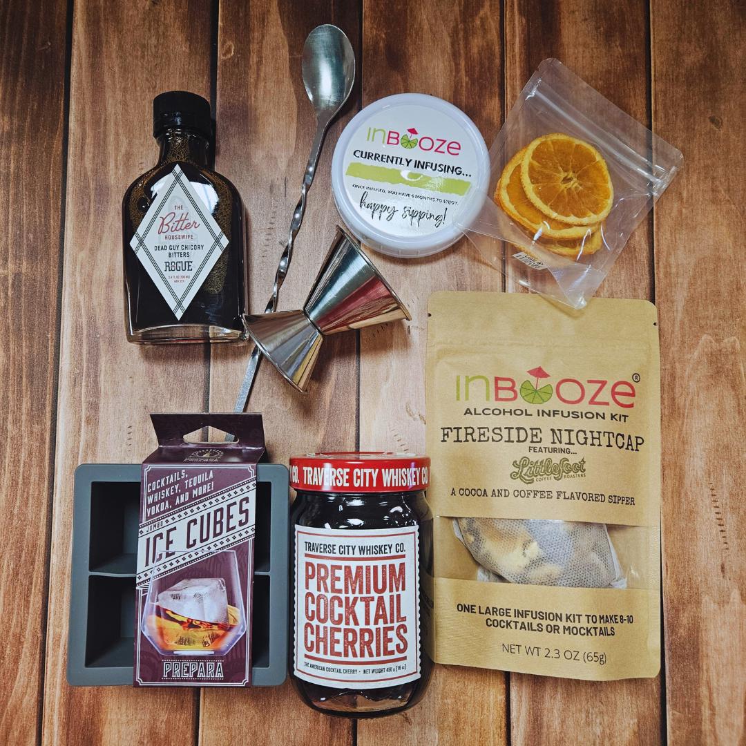 Bourbon Whiskey Gift Box: Cocktail Cherries & Bitters - Etsy