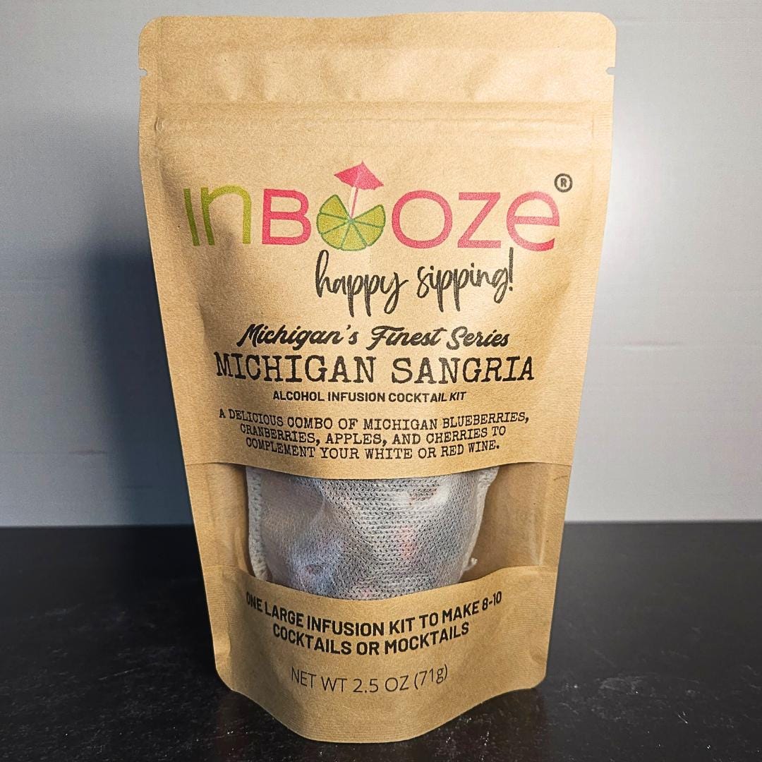 Michigan Sangria Alcohol Infusion Cocktail Kit by Inbooze - Michigan's ...