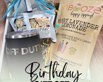 Birthday Cocktail Gift Basket: InBooze Infusion Kit & Stainless Steel Cup