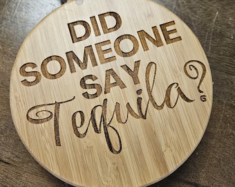 Laser Engraved Bamboo Salt Box – Did Someone Say Tequila? Cocktail Rimming Dish