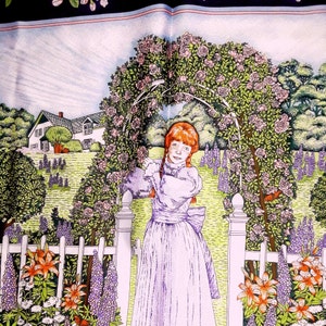 Anne of Green Gables Scarf by Eleanor Paine Aesotica Pink Purple Orange Neck Wrap image 1