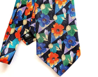 Blue Orange Green Purple TIE Floral Designer Arrow Collar Man Tie Necktie Men Wedding Suit Shirt Men Fashion Accessories Best Gifts for Him