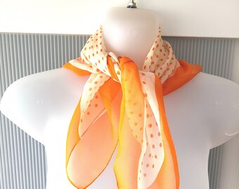 Ivory Floral 100% Silk Scarf - Etsy
