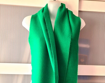 COURTELLE France GREEN Designer SCARF Acrylic Winter Jacket Coat Sweater Fashion Accessories for Men Women Neck Wrap Christmas Gifts Him Her