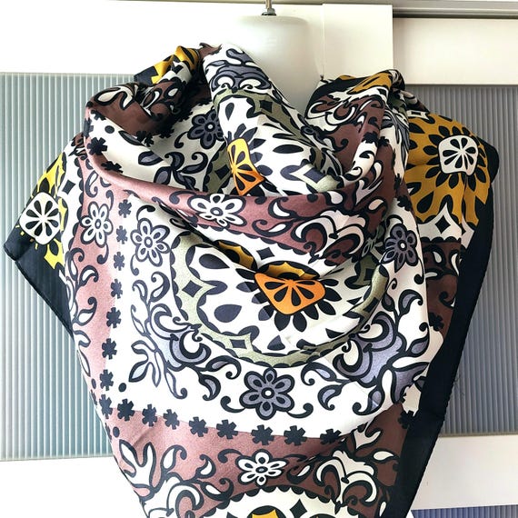 Fall Style Scarf: NICOLE MILLER American Designer Silk Scarf