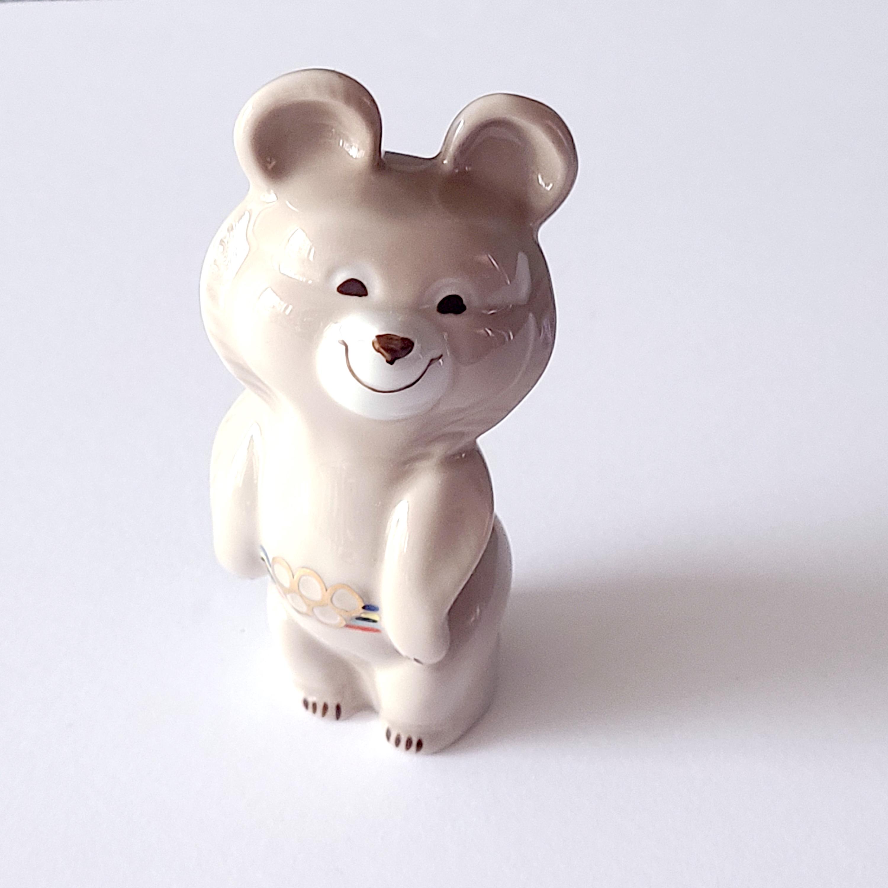 1980 Moscow Olympics Misha Bear Porcelain Figurine - Etsy
