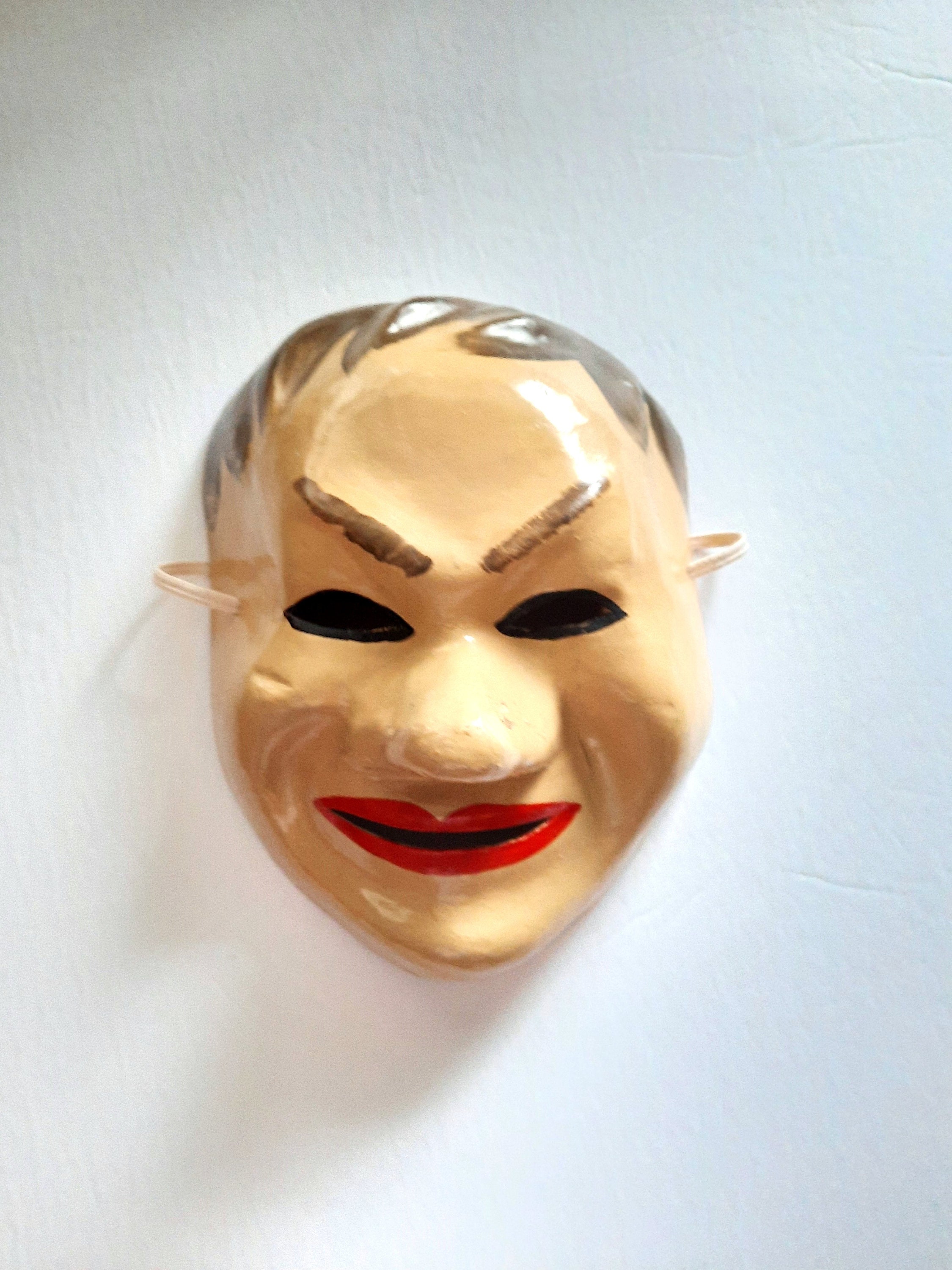 Vintage Papier Mache Man Mask: 60s Theatrical Costume, Home Decor - Etsy