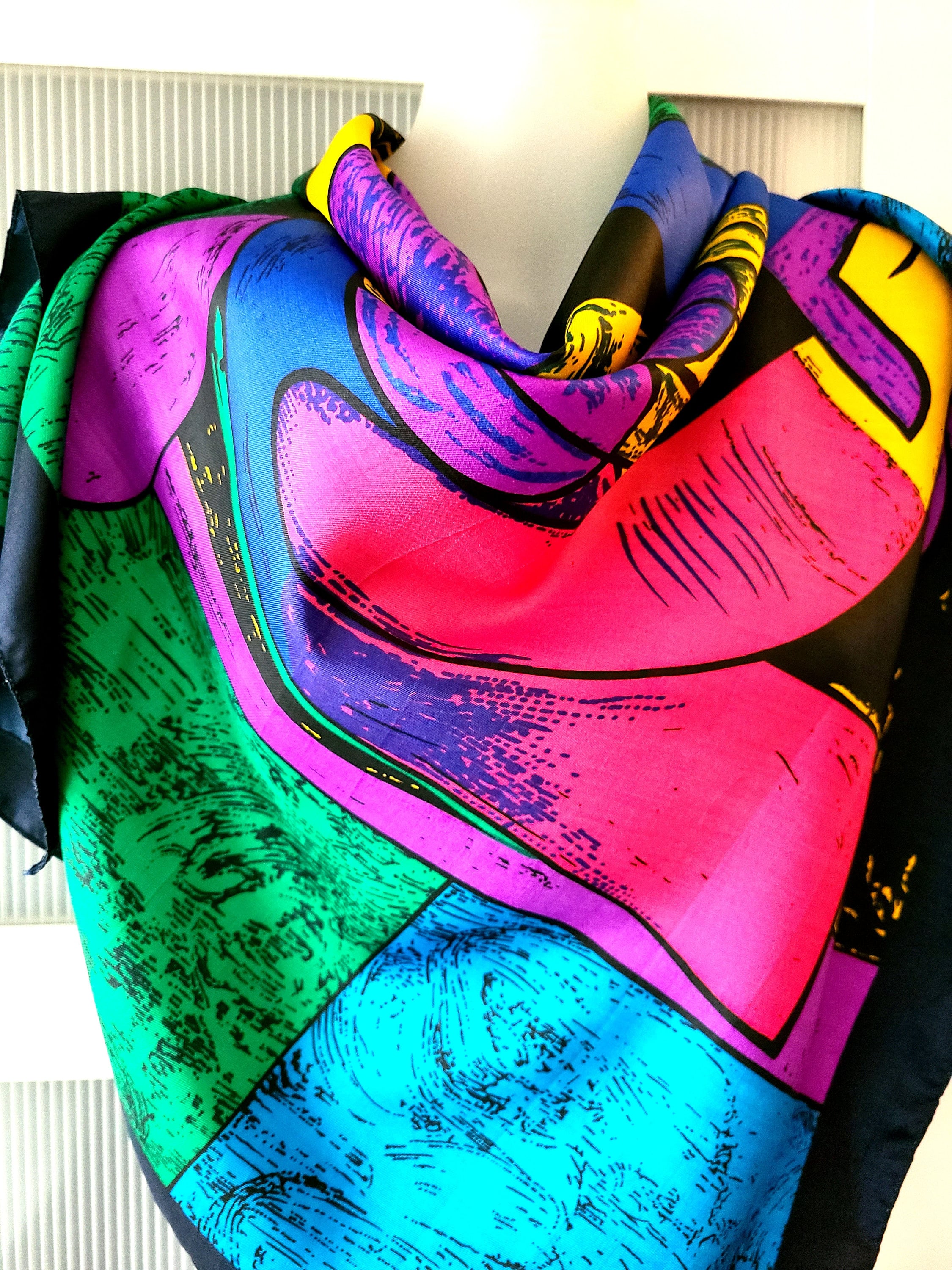 Foulard Picasso In Seta Multicolore - 17776941 - Foto 8