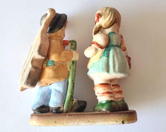 Vintage Shafford Figurine: Girl & Boy, 1950s Home Decor - Etsy