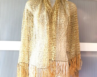 Sciarpa stampa animalier Donna