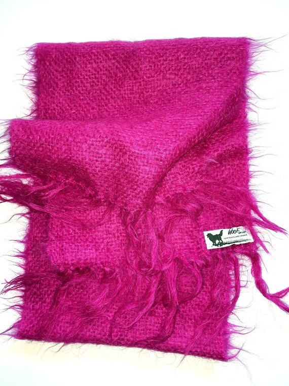 Canadian WOOL Scarf MOHAIR Scarf WOOF Designs Newf