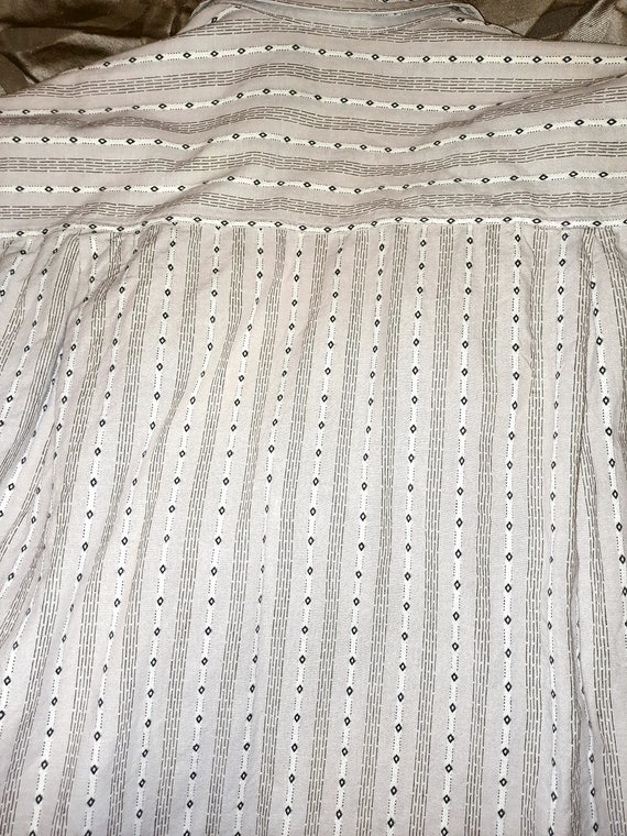 Grey Brown Shirt GIORGIO ARMANI Vintage Shirt Designer 80s