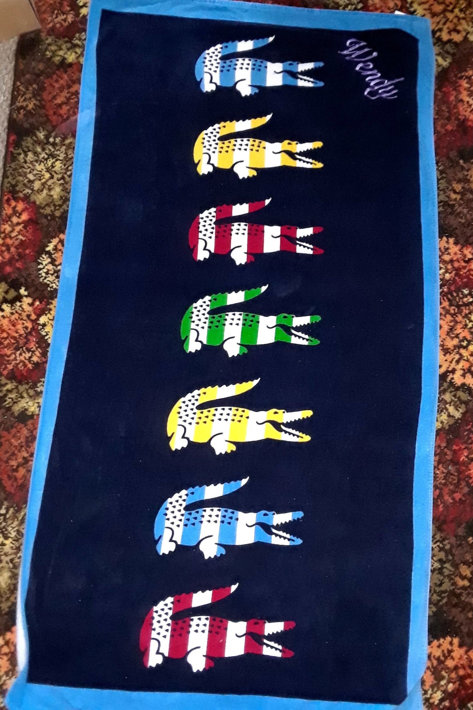 beach towel lacoste