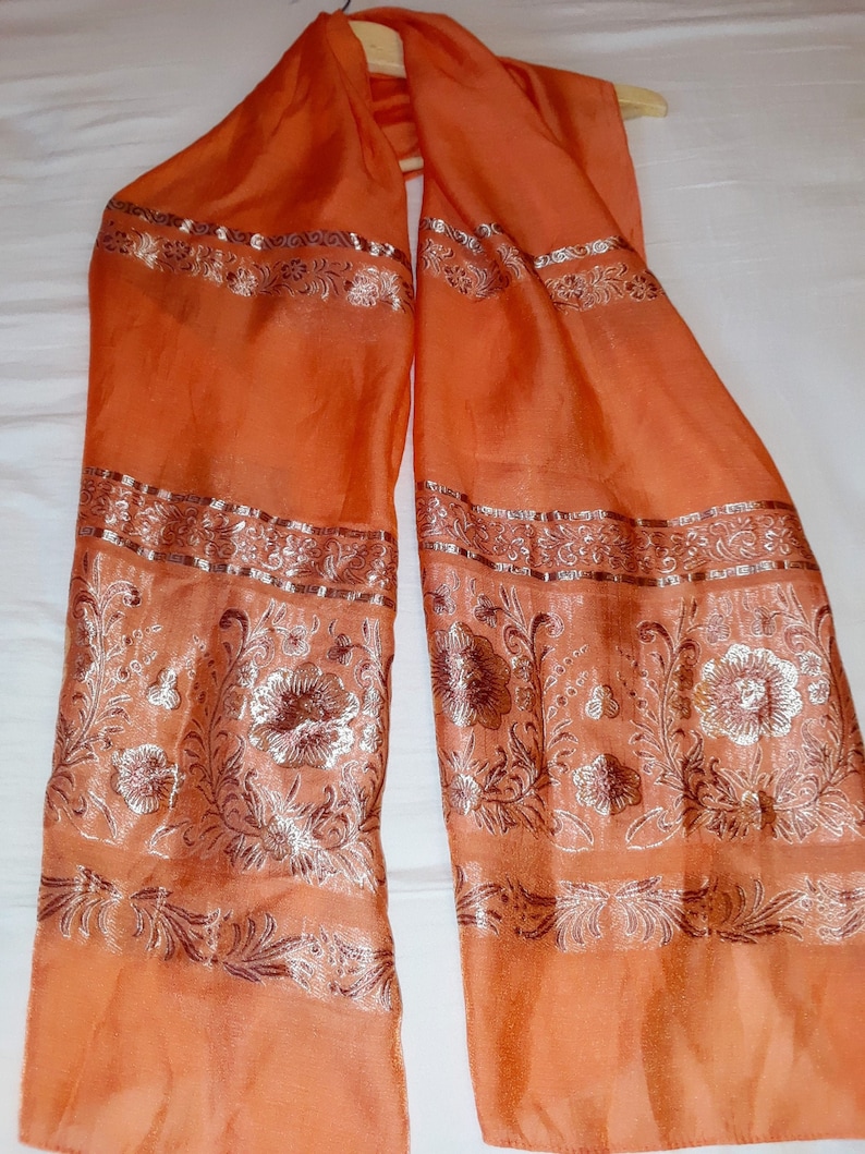New Designer Herme Horse Pashmina Cashmere Knit Wool Cape Scarf Burnt Orange