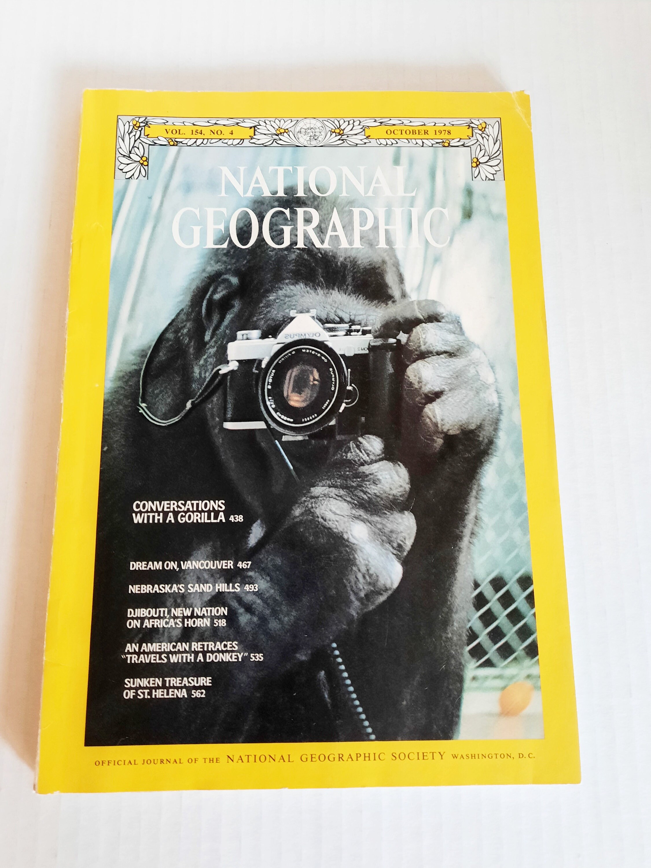 NATIONAL GEOGRAPHIC October 1978 Back Issue MAGAZINE Vol. 154 Etsy UK